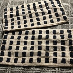 Serena & Lily Black and Cream Patterned Accent Pillows